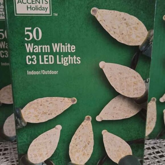 50 C3 warm white Christmas lights - Picture 2 of 4